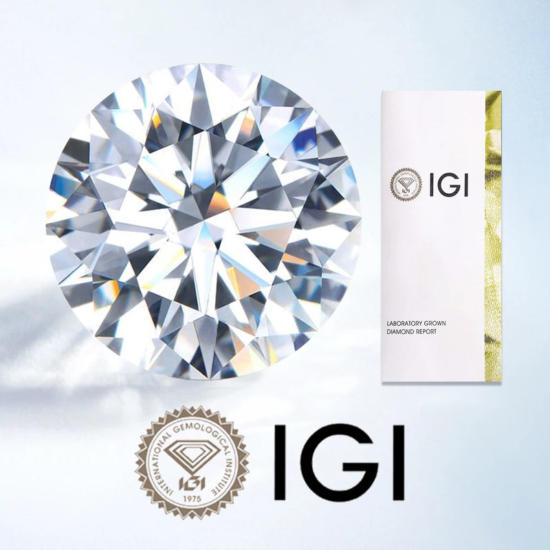 0.3ct 0.5ct 0.6ct 0.7ct 0.8ct 1ct 1.5ct Round Lab Grown Diamond  CVD HPHT IGI GIA Certificate Diamonds Stone Wholesale