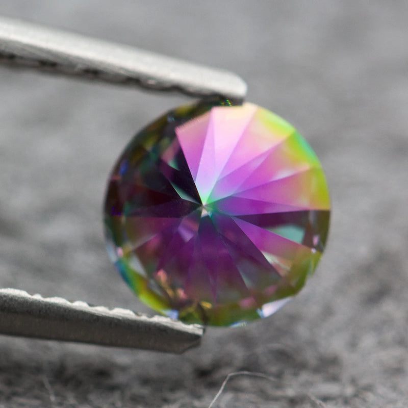 Rainbow Color Moissanite Stone with GRA Certificate 0.5-5.0ct 3Excellent Round Cut Pass Diamond Tester for Jewelry Making