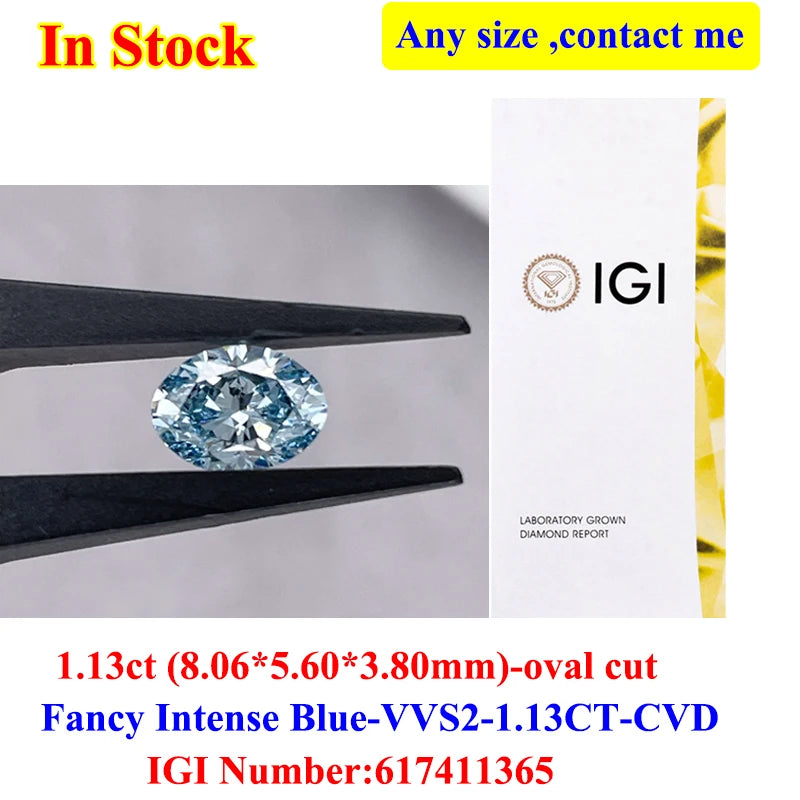 0.5-3CT IGI GIA Certificate HPHT CVD Lab Grown Diamond Loose 0.3/0.5CT DEFG VVS-SI Gemstone Super White for Wedding Fine Jewelry