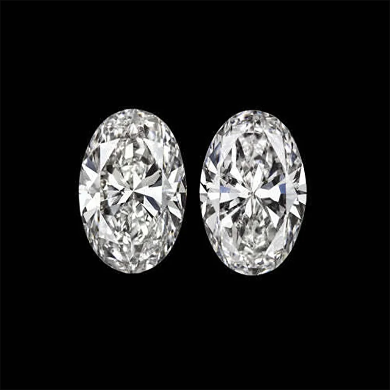 0.5-3ct Oval Cut Lab Grown Diamonds HPHT CVD Loose Diamond VS1-VVS DE Color IGI Certificate