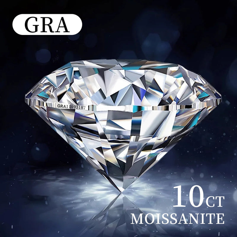 Promotion Real Moissanite Loose gemstones D Color VVS1 3EX White Round Cut Lab Created Diamond with GRA Certified Factory Price