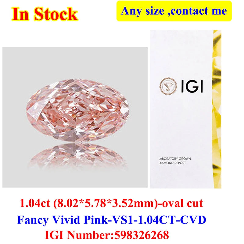 0.5-3CT IGI GIA Certificate HPHT CVD Lab Grown Diamond Loose 0.3/0.5CT DEFG VVS-SI Gemstone Super White for Wedding Fine Jewelry