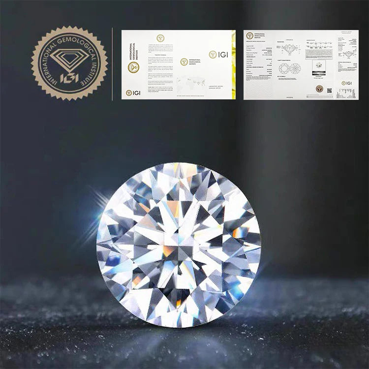 IGI Certificate Bulk Stones Lab Grown Diamond Round Brilliant Cut DEF HPHT CVD Beads Synthetic Created Diamonds Hot Sale 2023