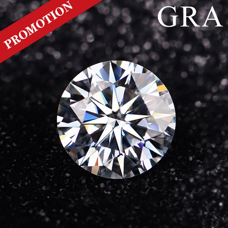 Genuine 0.1 to 9ct G Color Real Moissanite Diamonds with GRA Certificate Lab Loose Gemstones Stones Dropshipping Wholesale Price