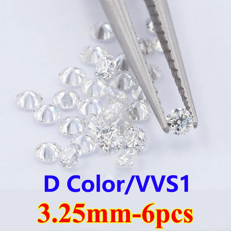 [ Super White ] Top Belgium Cut Moissanite Stone D Color 0.1ct-30ct Gemstones Lab Grown Diamond Moissanite Loose Stone with GRA