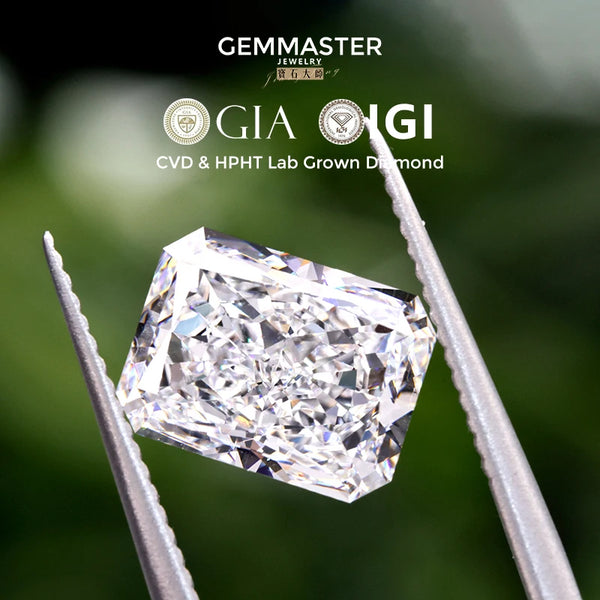 Radiant Diamond CVD HPHT 1ct 3ct 5ct 10ct Lab Diamond GIA IGI certificate DEF VVS Real Loose Lab Grown Diamond