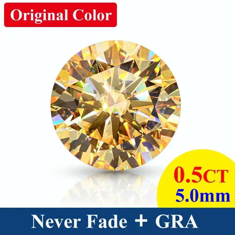 Wholesale 0.7mm-50ct Premium Loose Moissanite Stone Small Size 1CT Moissanite Diamond Stone GRA Factory Quality D Color VVS1 GRA