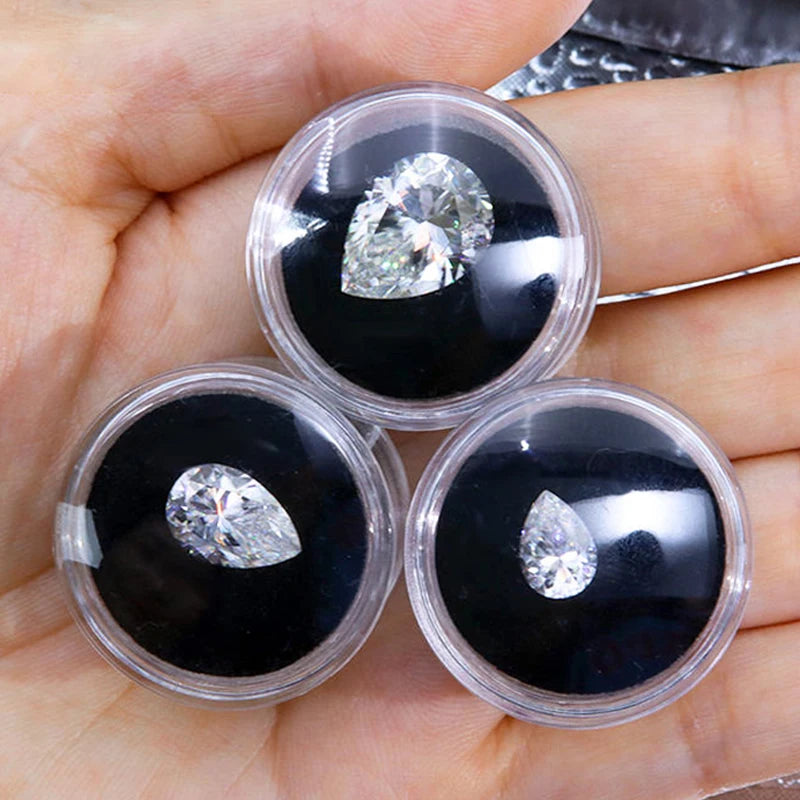 [ Special Quality ] New Rare Moissanite Stone D Color Diamond Oval Round Cut Loose Gemstones Promise Pass PRESIDIUM Tester III/3