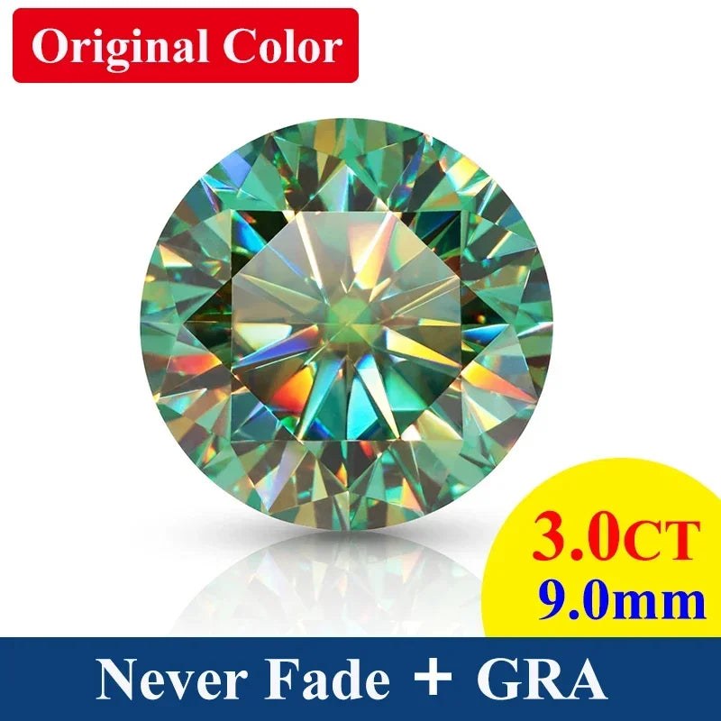 Wholesale 0.7mm-50ct Premium Loose Moissanite Stone Small Size 1CT Moissanite Diamond Stone GRA Factory Quality D Color VVS1 GRA