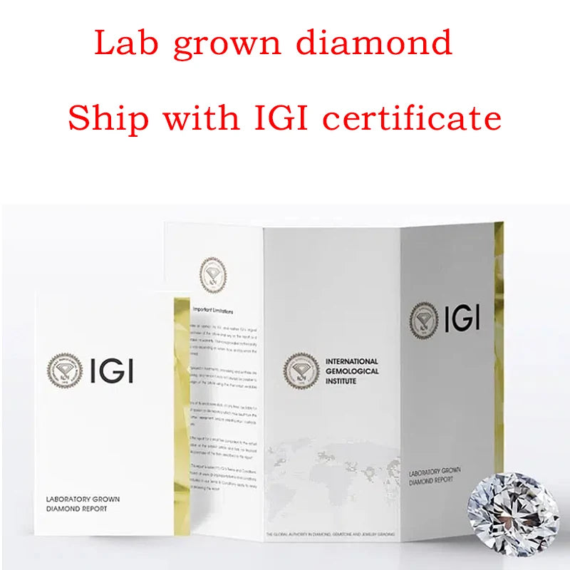 New Promotion HPHT diamond IGI certificated D E  0.3CT -2.2CT VS VVS SI clarity 3EX cutting round lab grown diamond loose stone