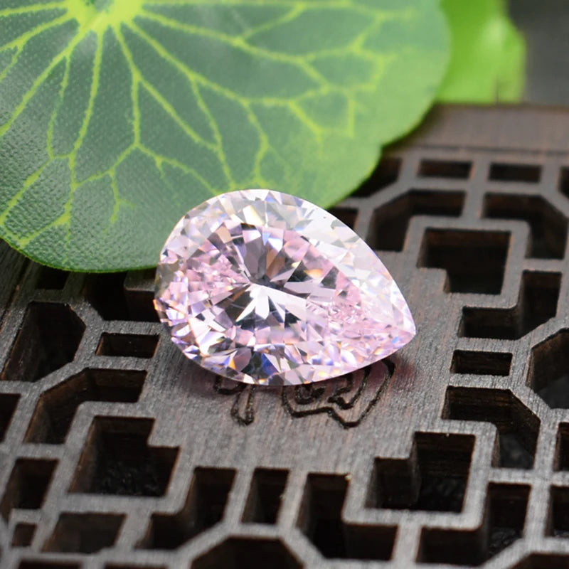 Fashion Corundum Pink Diamonds Stone Wedding Gem DIY Making Gem Corundum Morganite Jewelry Accessory