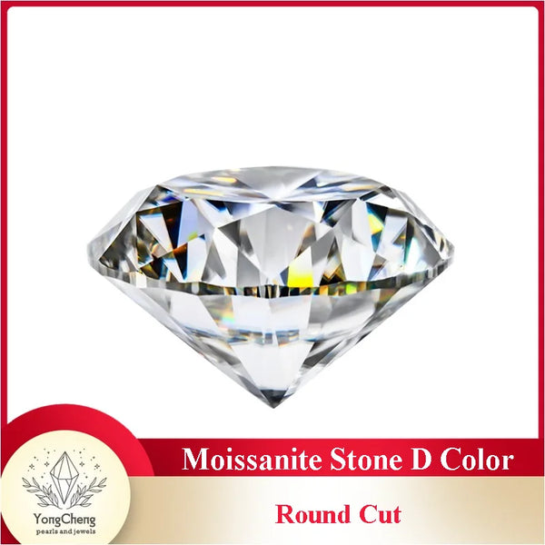 Moissanite Stone Round Cut 0.1ct-12ct D Color Vvs1 Moisanite Loose Stone Wholesale Prices Gemstone for Moissanite Jewelry Making