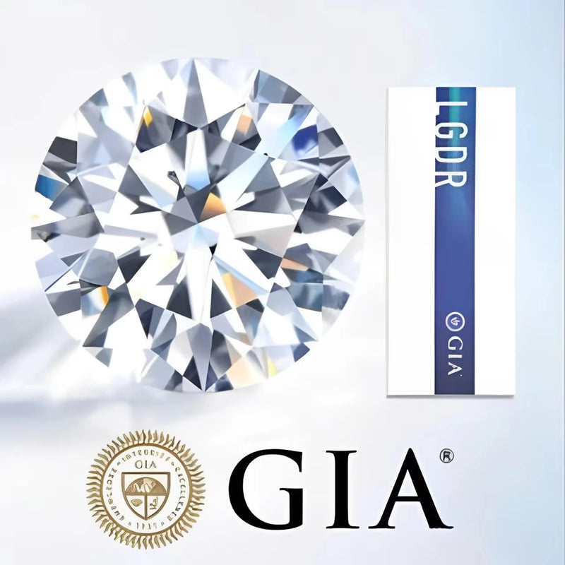 Lab Diamond 0.3ct 0.5ct 0.8ct 0.9ct 1ct DEF VS-VVS Round CVD HPHT IGI GIA Certificate Super White Grown Stone