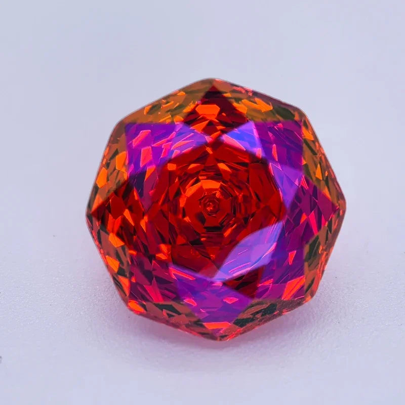 Cubic Zirconia Special Rose Cut Psychedelic Neon Color Gemstone Bead Wholesale and Retail for Top Jewelry Rings Earrings Making