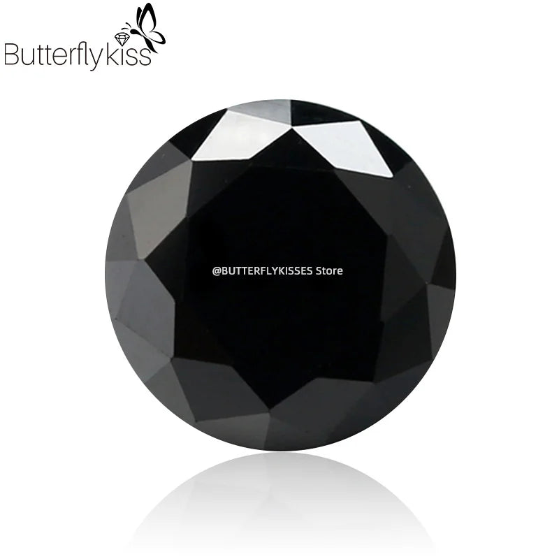 Butterflykiss 0.5/1CT Moissanite Loose Stone Cheapest D VVS1 White Black Green Blue Round Cut GRA Moissanita Lab-Grown Diamond