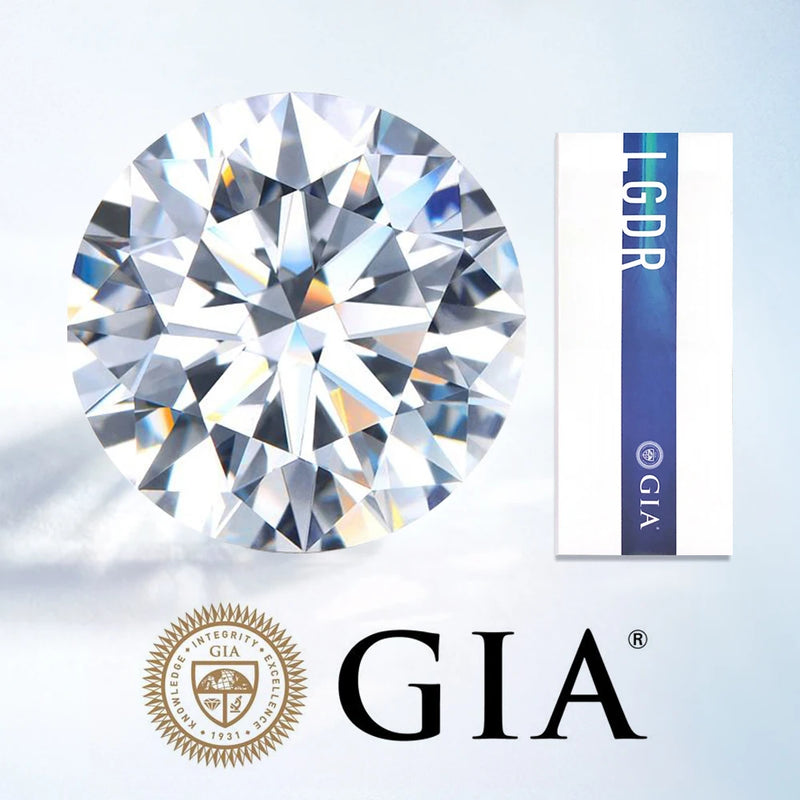 0.3ct 0.5ct 0.6ct 0.7ct 0.8ct 1ct 1.5ct Round Lab Grown Diamond  CVD HPHT IGI GIA Certificate Diamonds Stone Wholesale