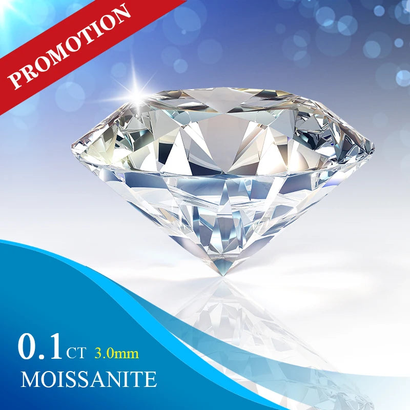 0.1-30CT D VVS1 Color Moissanite Loose Stone Gemstones Factory Wholesale Lab Grown Diamond Certified Moissanite Stone