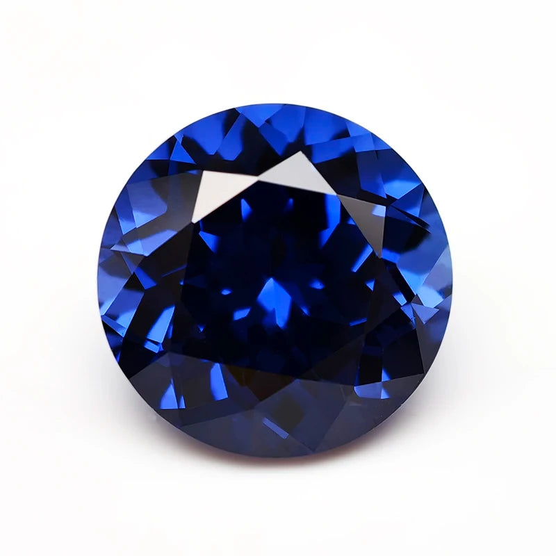 Royal Blue Lab Grown Sapphire Loose Gemstones Round Shape 3.0-12.0mm with AGL Certificate