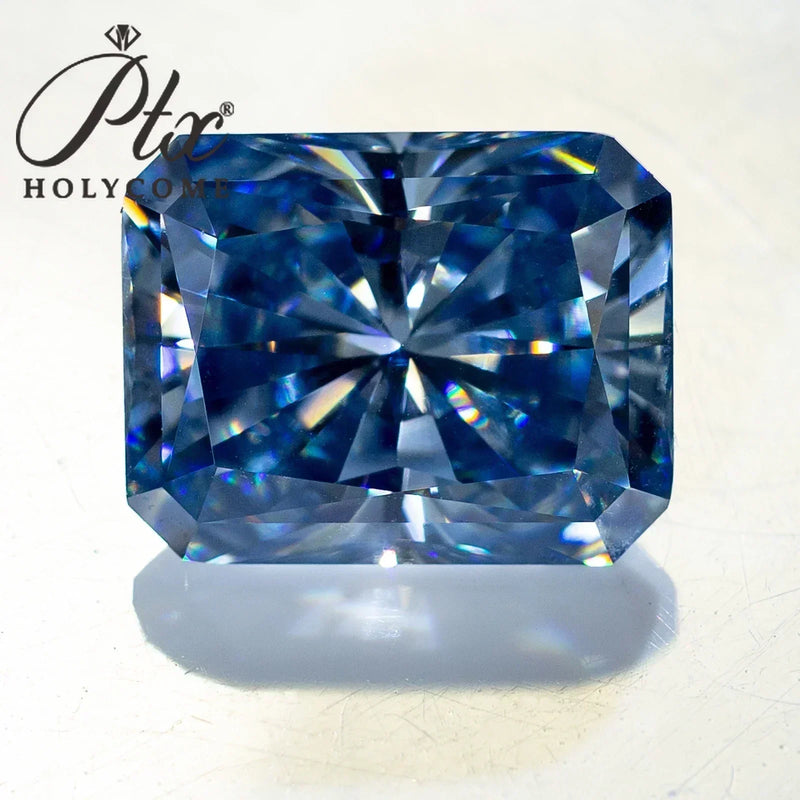 New Brilliant Radiant Cut Brilliant Loose Moissanite Diamond With GRA  Original D Black Green Vivid Blue Aqua Blue Champagne DIY