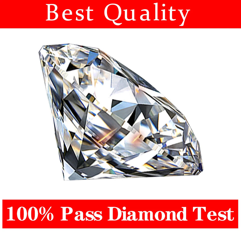 Free Shipping Items 0.1 To 10ct D Color VVS1 Moissanite Diamonds Certified Pass Diamond Test Moissanita Stones Promo Loose Gems