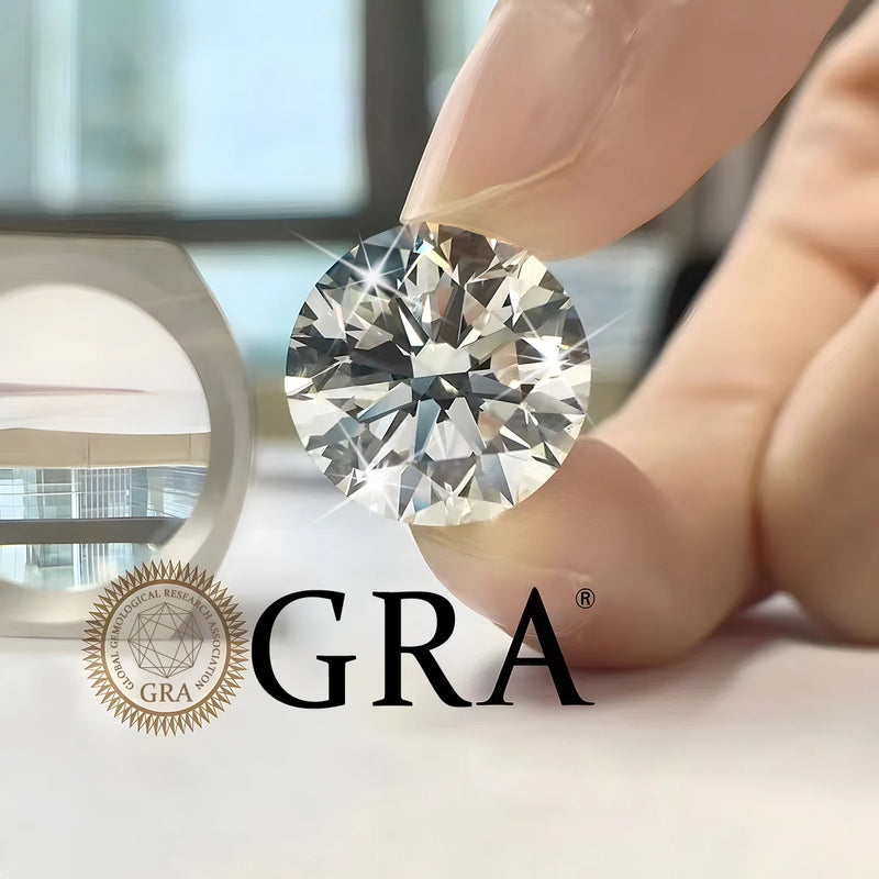 Real Loose Moissanite Stones Gemstones 5mm to 18mm D Color VVS1 Round Diamond Excellent Cut Pass Test with GRA Certificate