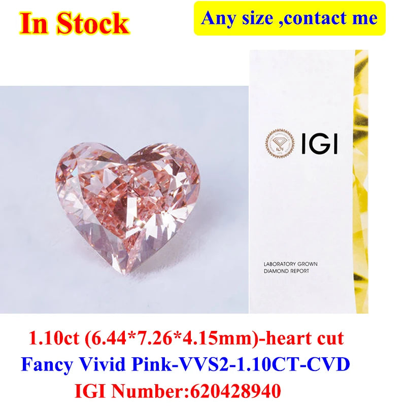 0.5-3CT IGI GIA Certificate HPHT CVD Lab Grown Diamond Loose 0.3/0.5CT DEFG VVS-SI Gemstone Super White for Wedding Fine Jewelry