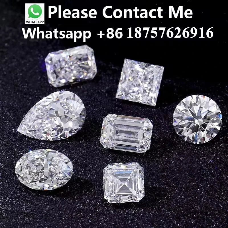 Lab Diamond 0.3ct 0.5ct 0.8ct 0.9ct 1ct DEF VS-VVS Round CVD HPHT IGI GIA Certificate Super White Grown Stone