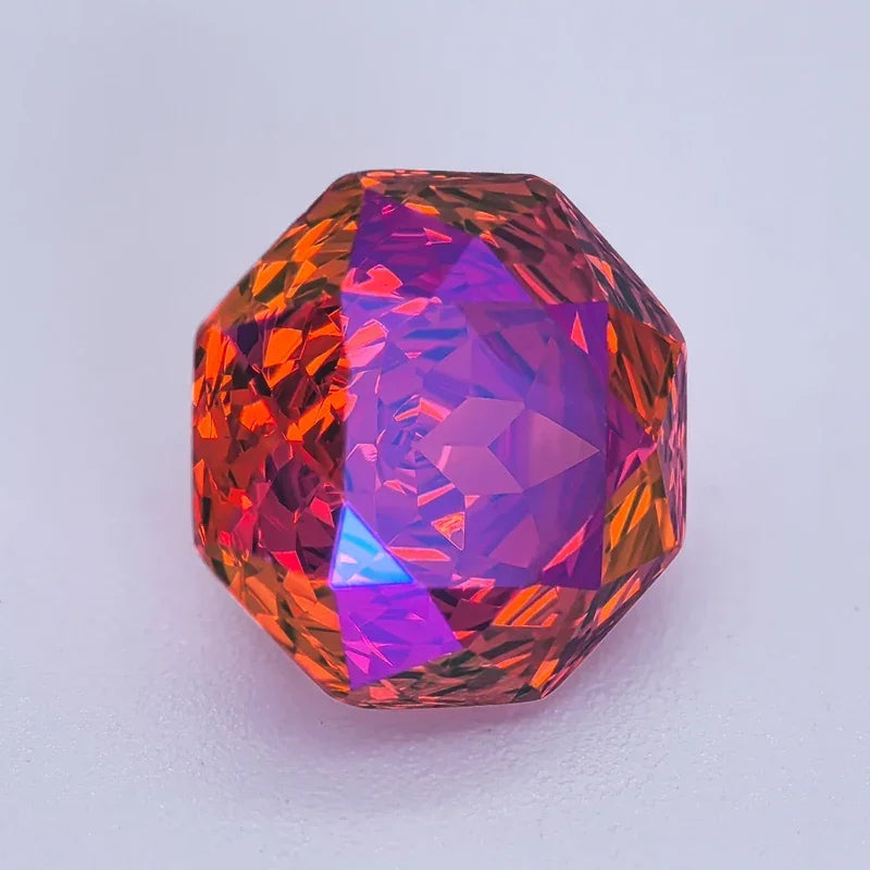 Cubic Zirconia Special Rose Cut Psychedelic Neon Color Gemstone Bead Wholesale and Retail for Top Jewelry Rings Earrings Making