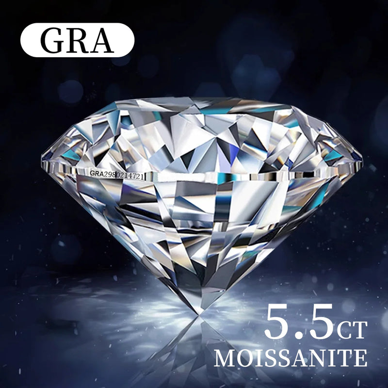 Promotion Real Moissanite Loose gemstones D Color VVS1 3EX White Round Cut Lab Created Diamond with GRA Certified Factory Price