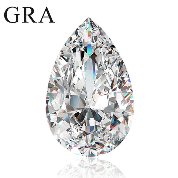 Pear Cut Moissanite 0.1ct to 13 ct Real Loose Moissanita D Color VVS1 Pass Diamond Test with GRA Certificate Gem Luxury Material