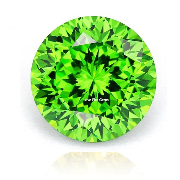 Natural Tsavorite Green Emerald Gemstone Round Cut 11.0mm 5.0 Cts VVS Gem Beads For Jewelry Making