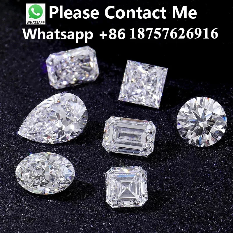 0.5-3CT IGI GIA Certificate HPHT CVD Lab Grown Diamond Loose 0.3/0.5CT DEFG VVS-SI Gemstone Super White for Wedding Fine Jewelry