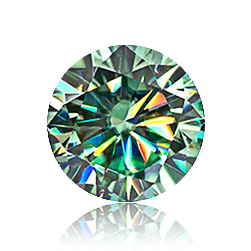 Butterflykiss 0.5/1CT Moissanite Loose Stone Cheapest D VVS1 White Black Green Blue Round Cut GRA Moissanita Lab-Grown Diamond