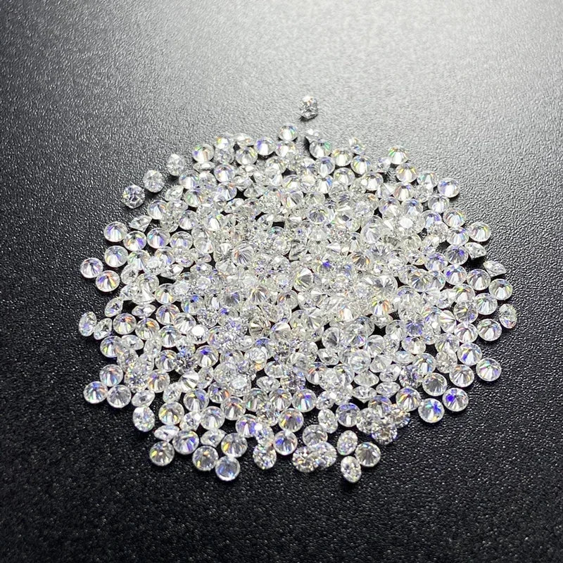 [ Full Size 0.7mm-20mm ] Wholesale 1CT Small Size Loose Moissanites Stones D Color VVS1 Gemstone Lab Grown Moissanite Diamonds