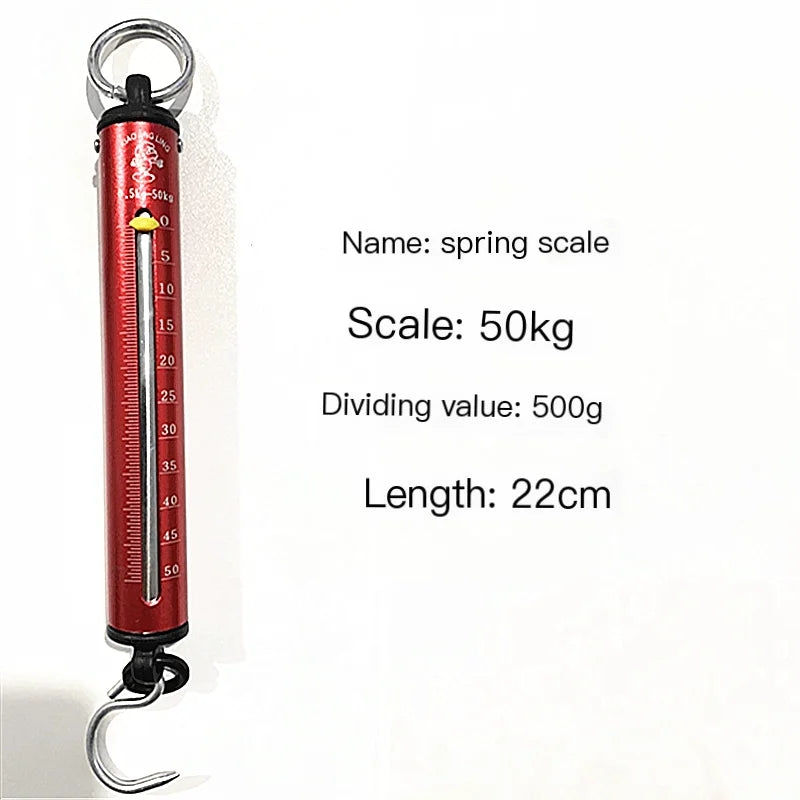 5kg 10kg 15kg 30kg 50kg household scale spring steel portable scale spring balance hook scale pocket-size scale no need battery