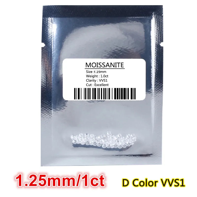 Super White Moissanite Pass Diamond Tester Pen 0.7mm-18mm Size D Color VVS1 EXCELLENT Cut Gemstone Wholesale Moissanita