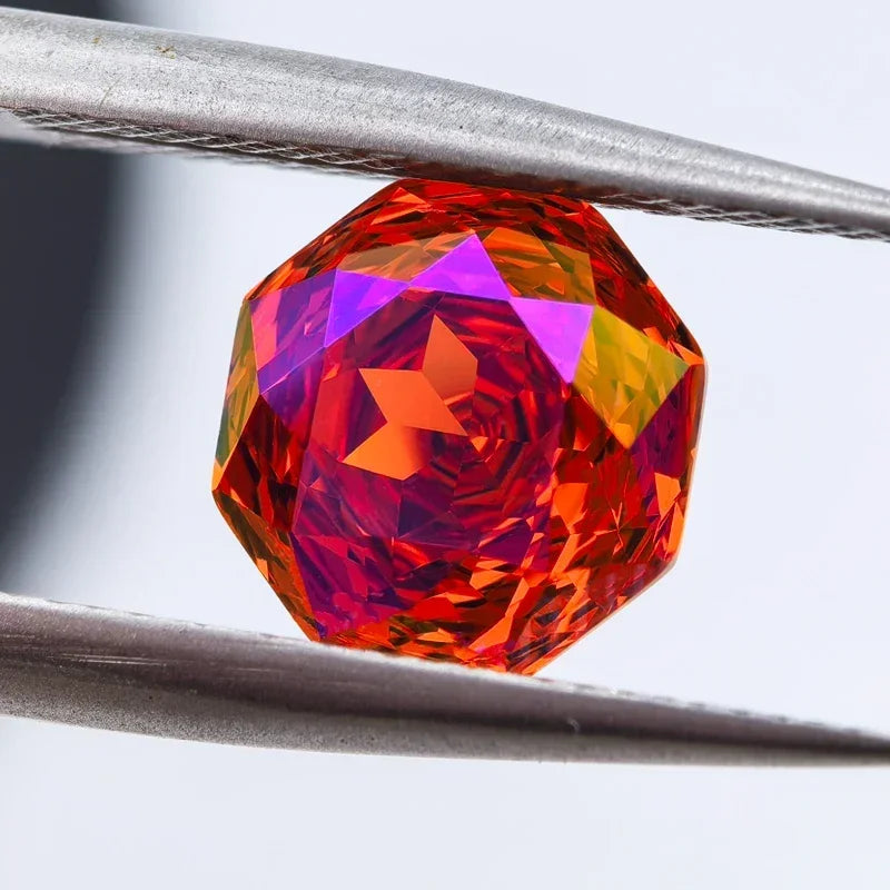 Cubic Zirconia Special Rose Cut Psychedelic Neon Color Gemstone Bead Wholesale and Retail for Top Jewelry Rings Earrings Making