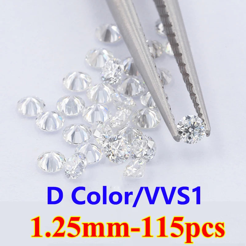 [ Super White ] Top Belgium Cut Moissanite Stone D Color 0.1ct-30ct Gemstones Lab Grown Diamond Moissanite Loose Stone with GRA