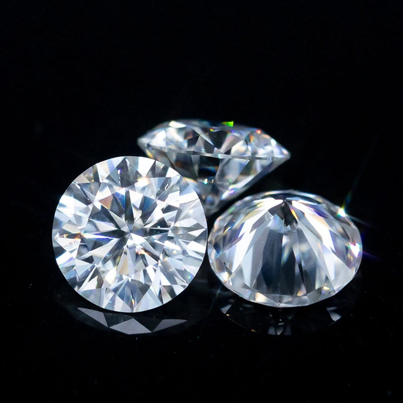 WUIHA Excellent Cut Round 5CT VVS1 D Real GRA Moissanite Loose Gemstones 100% Diamond Tested Fine Jewelry Accessories Wholesale