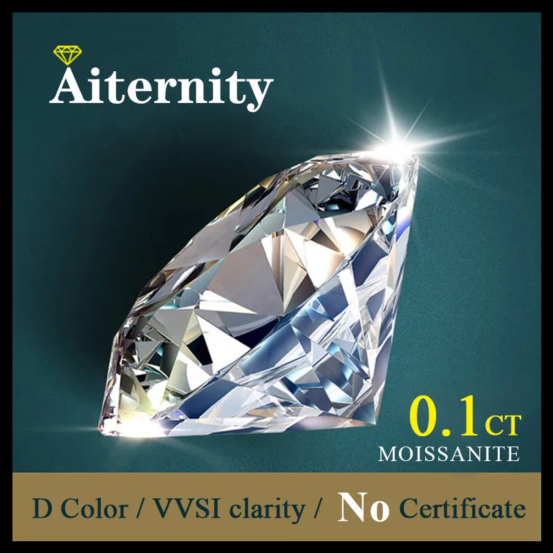 Promotion Moissanite Loose GemStone Cheapest Factory Price D VVS1 EXCELLENT CUT With GRA Moissanita Pass Diamond Tester Pen 100%