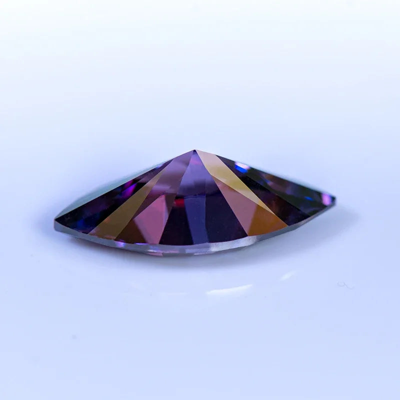 Moissanite Stone Imperial Purple Color Marquise Cut Lab Grown Diamond for Charms Women Jewelry Making Materials Free Delivery