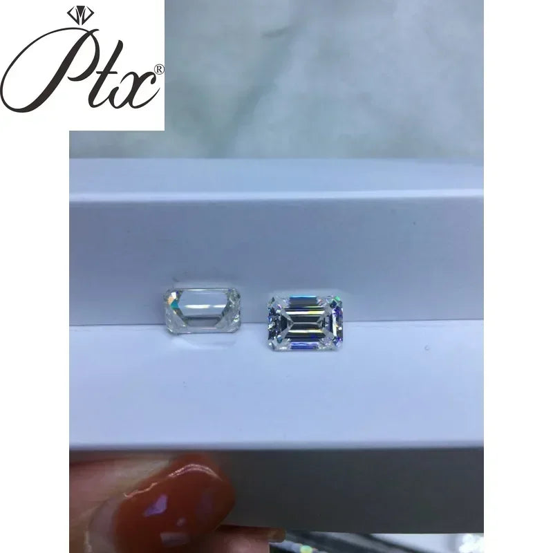 New 3X5-12x16mm Emerald Cut VVS1 With GRA Moissanite Certificate Loose Moissanite Diamond Test Positive Factory Wholesale Price