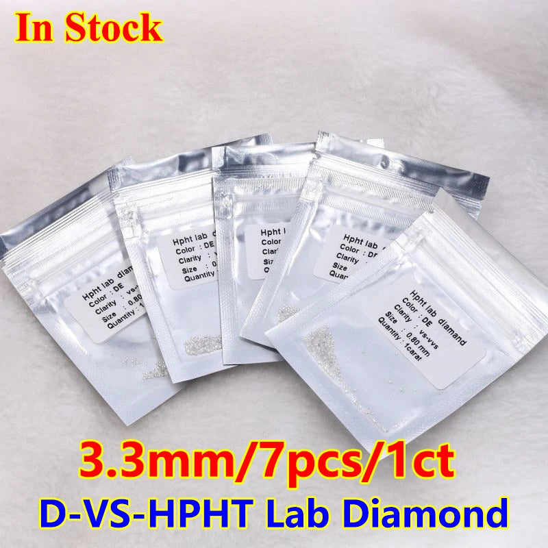 0.5-3CT IGI GIA Certificate HPHT CVD Lab Grown Diamond Loose 0.3/0.5CT DEFG VVS-SI Gemstone Super White for Wedding Fine Jewelry