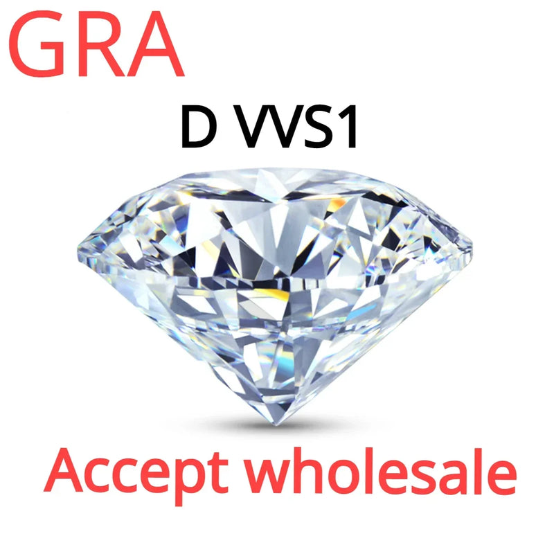 Wholesale Moissanite Stone D Color VVS1 3EX Lab Grown Diamond Brilliant  Moissanite Loose Gemstones GRA Certificate Top Quality