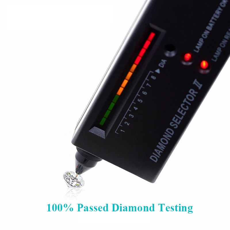 100% Real D Color Moissanite Stone 1.0ct 6.5mm Lab Grown Diamond GRA Certified Moissanita Premium Gemstone Pass Diamond Tester