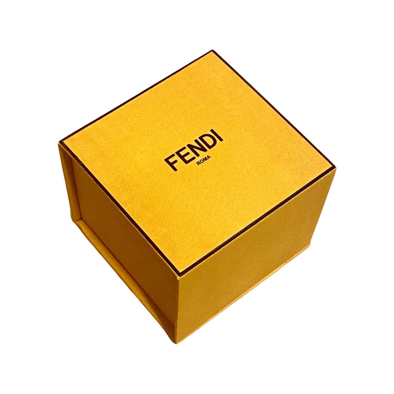 Fendi Master Key Black Leather Gold Small Bracelet