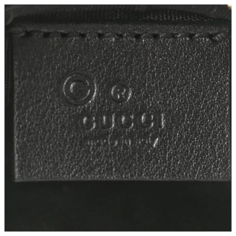 Gucci Micro GG Black Leather Key Case