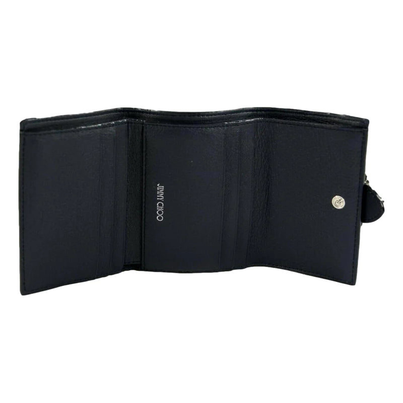 Jimmy Choo Cheri Dark Blue Leather Trifold Walllet 0SQM | 028